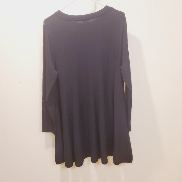 RAVEL Women's Blacl long sleeves  casual Sweater dress Size L - Picture 4 of 7